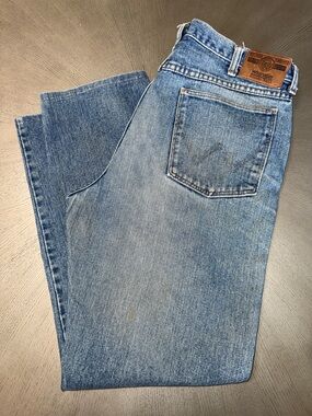 VNTG 90s Wrangler Rugged Wear Jeans - Made in USA - Single Stitch - 34x32
